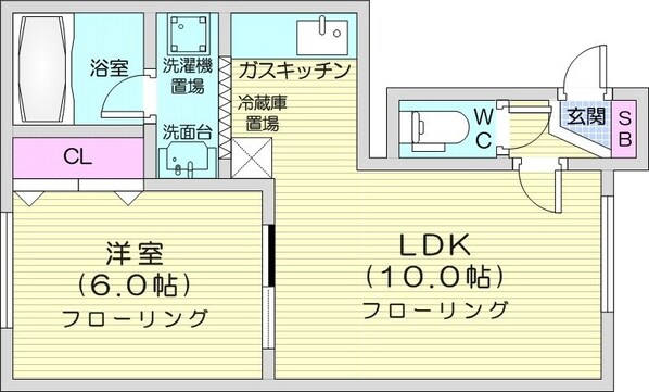 東区役所前駅 徒歩7分 2階の物件間取画像